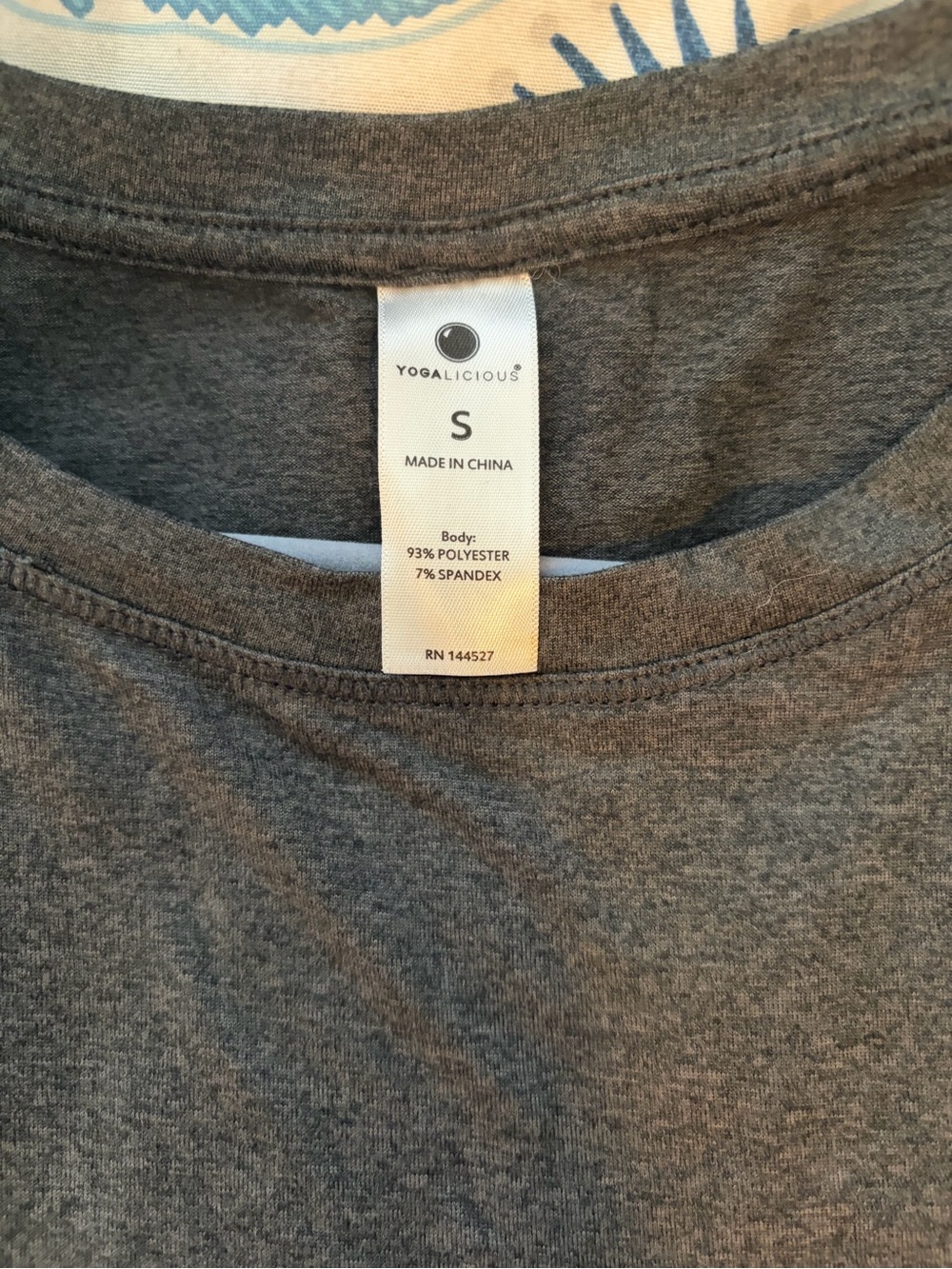 Yogalicious Heather Charcoal athletic tank - Picture 3 of 4